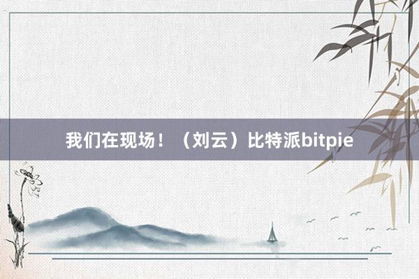 我们在现场！（刘云）比特派bitpie