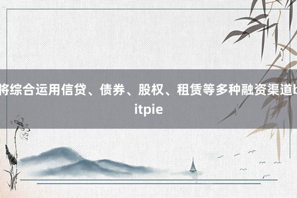 将综合运用信贷、债券、股权、租赁等多种融资渠道bitpie