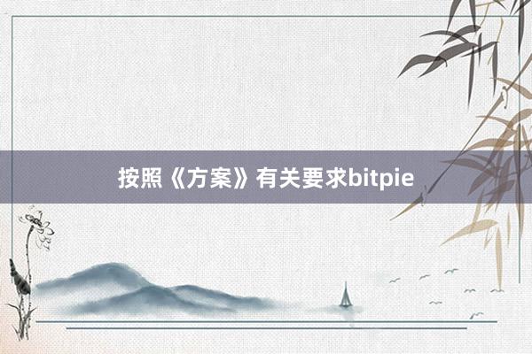 按照《方案》有关要求bitpie