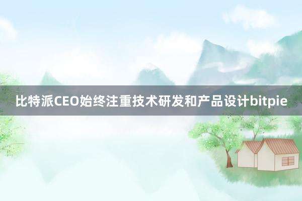 比特派CEO始终注重技术研发和产品设计bitpie