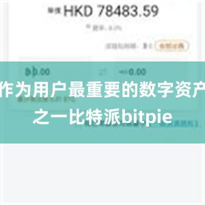 作为用户最重要的数字资产之一比特派bitpie