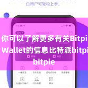 你可以了解更多有关Bitpie Wallet的信息比特派bitpie