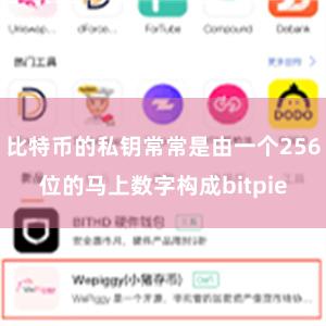 比特币的私钥常常是由一个256位的马上数字构成bitpie