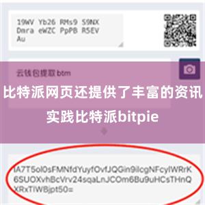 比特派网页还提供了丰富的资讯实践比特派bitpie